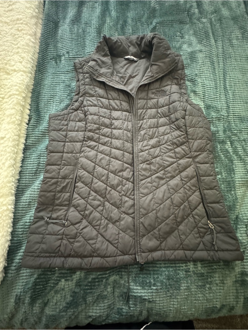 The North Face Quilted Taupe Women's Vest